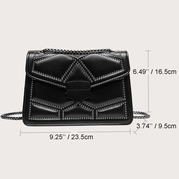 Studded Chain Evening Shoulder Crossbody Bag - Picture 5 of 14